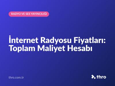İnternet Radyosu Fiyatları: Toplam Maliyet Hesabı