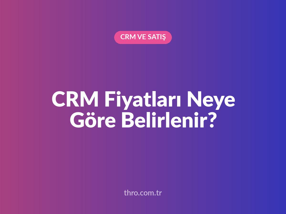CRM Fiyatları Neye Göre Belirlenir?