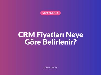 CRM Fiyatları Neye Göre Belirlenir?