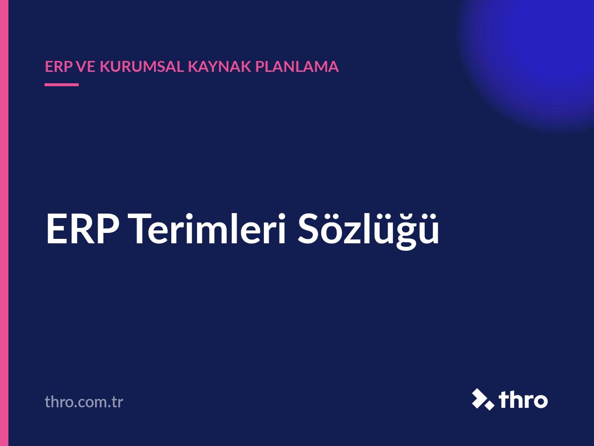 ERP Terimleri Sözlüğü