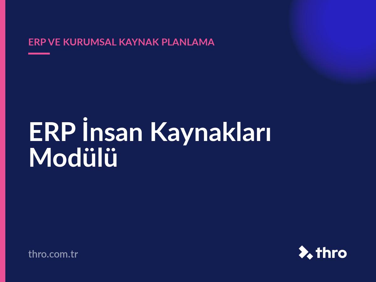 ERP İnsan Kaynakları Modülü