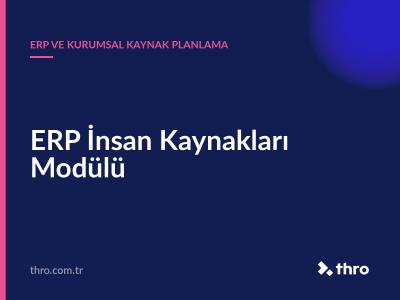 ERP İnsan Kaynakları Modülü