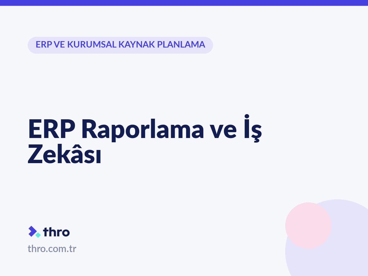 ERP Raporlama ve İş Zekâsı