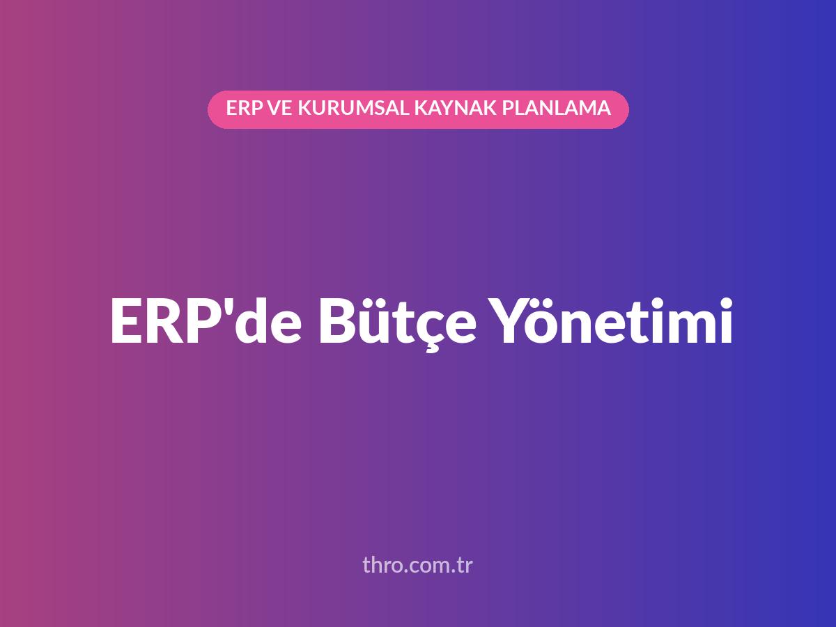 ERP'de Bütçe Yönetimi