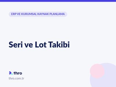 Seri ve Lot Takibi