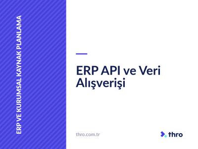 ERP API ve Veri Alışverişi