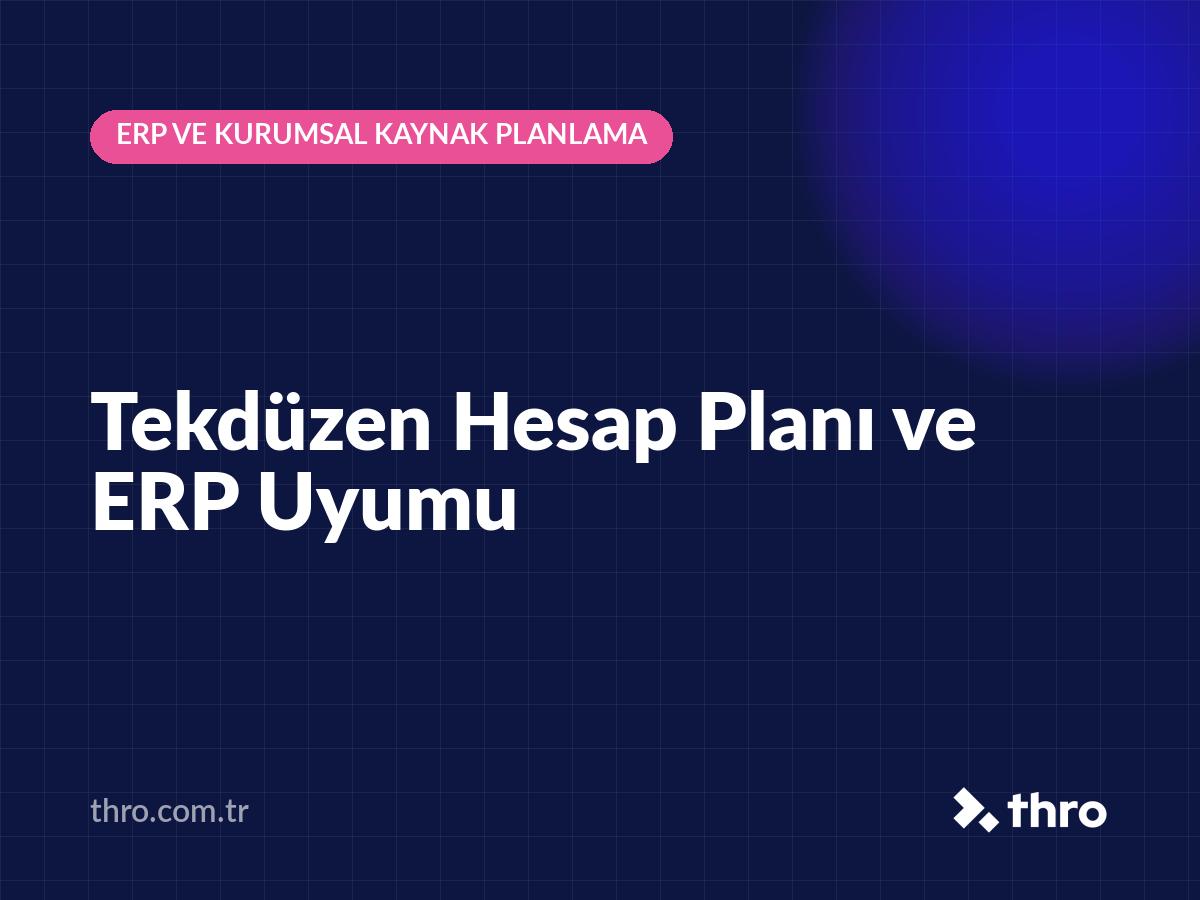 Tekdüzen Hesap Planı ve ERP Uyumu
