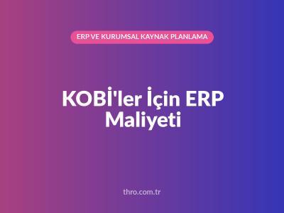 KOBİ'ler İçin ERP Maliyeti