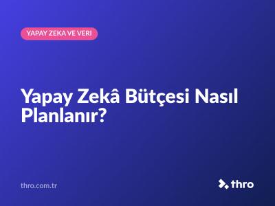 Yapay Zekâ Bütçesi Nasıl Planlanır?