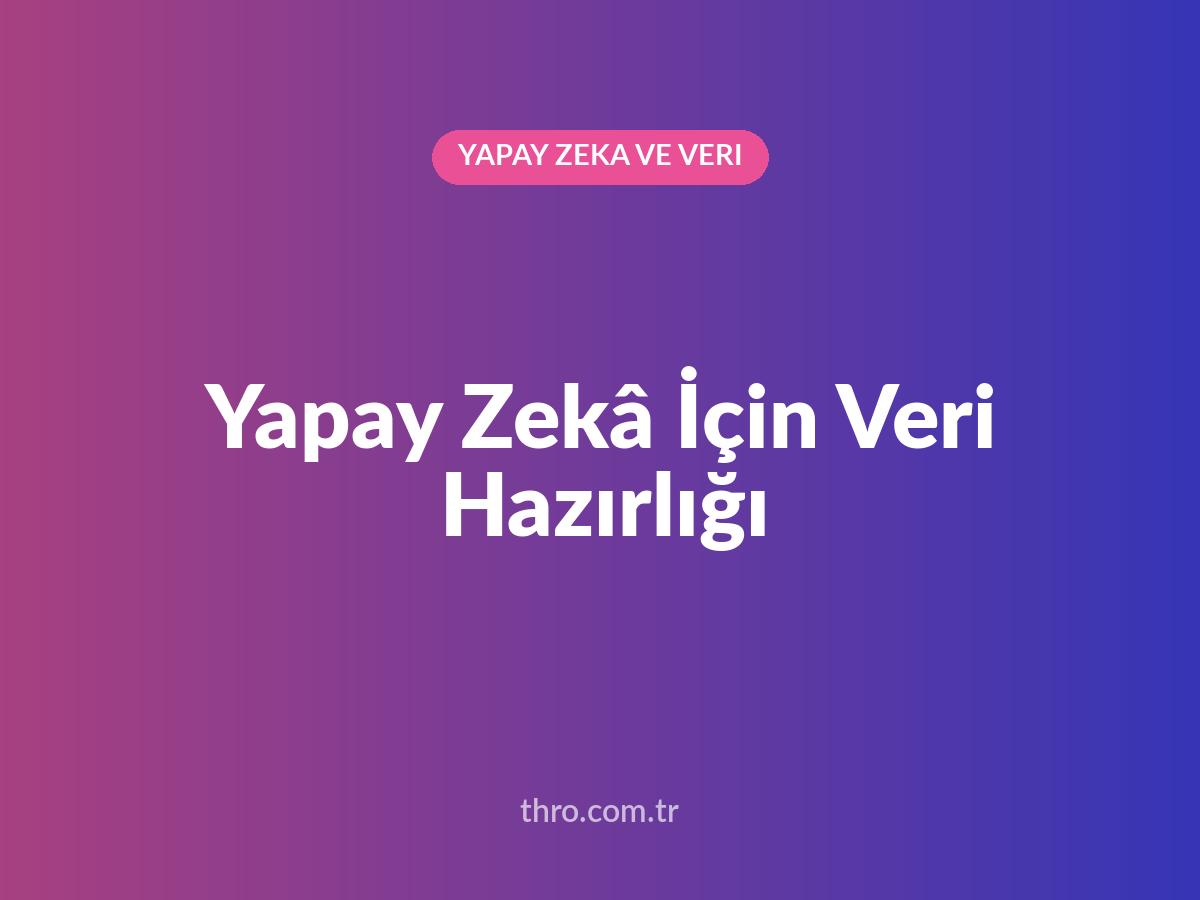 Yapay Zekâ İçin Veri Hazırlığı