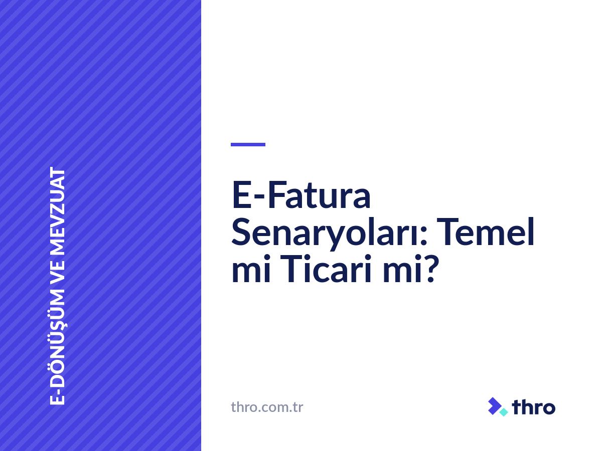 E-Fatura Senaryoları: Temel mi Ticari mi?