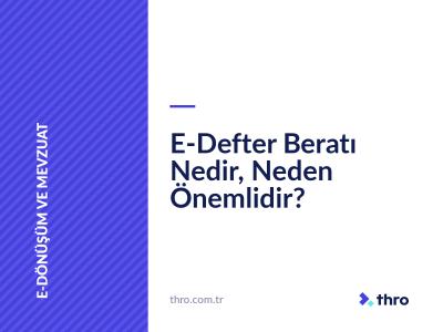 E-Defter Beratı Nedir, Neden Önemlidir?