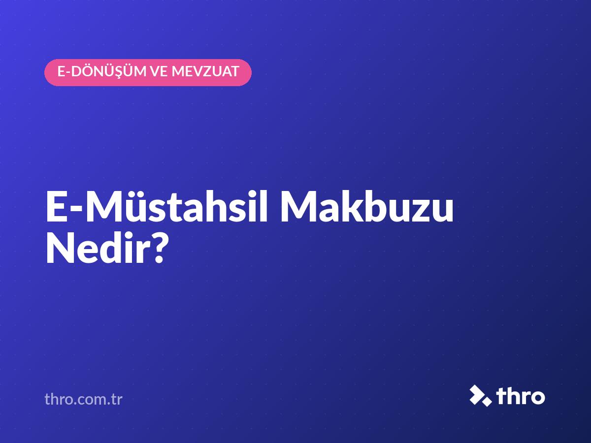E-Müstahsil Makbuzu Nedir?