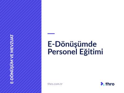 E-Dönüşümde Personel Eğitimi