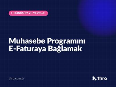 Muhasebe Programını E-Faturaya Bağlamak
