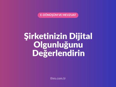 Şirketinizin Dijital Olgunluğunu Değerlendirin