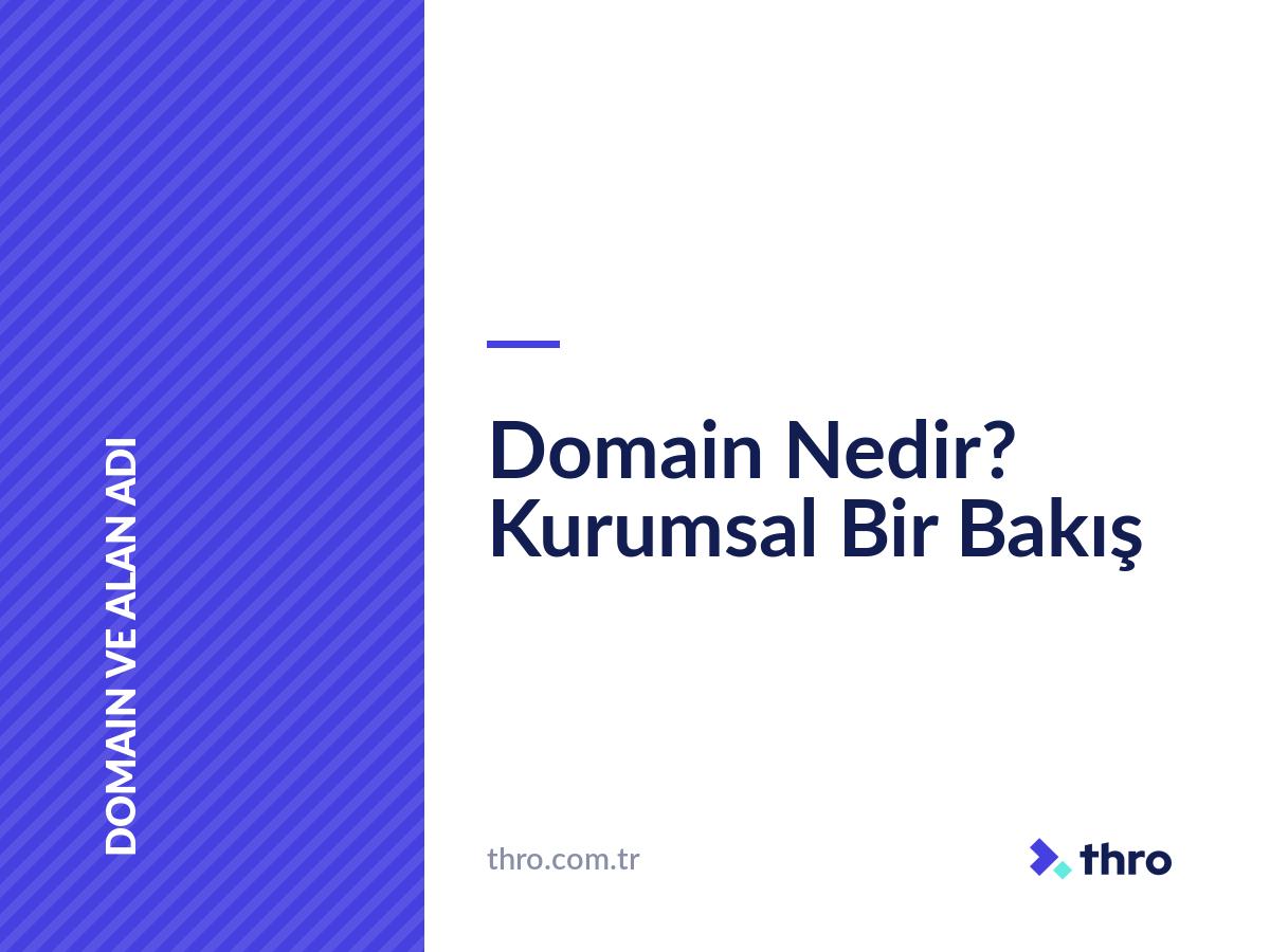 Domain Nedir? Kurumsal Bir Bakış