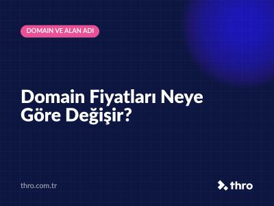 Domain Fiyatları Neye Göre Değişir?