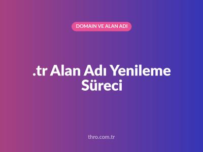 .tr Alan Adı Yenileme Süreci
