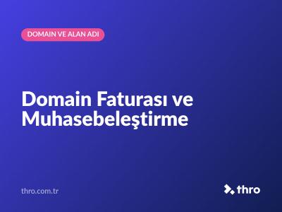 Domain Faturası ve Muhasebeleştirme