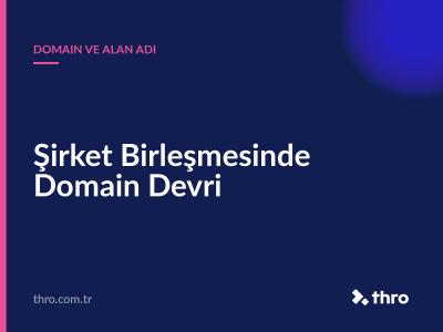 Şirket Birleşmesinde Domain Devri