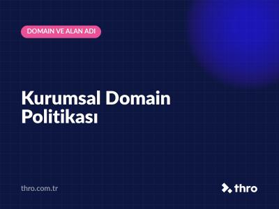 Kurumsal Domain Politikası