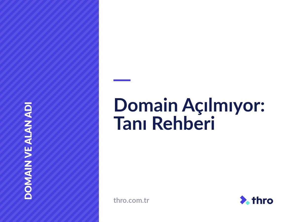 Domain Açılmıyor: Tanı Rehberi