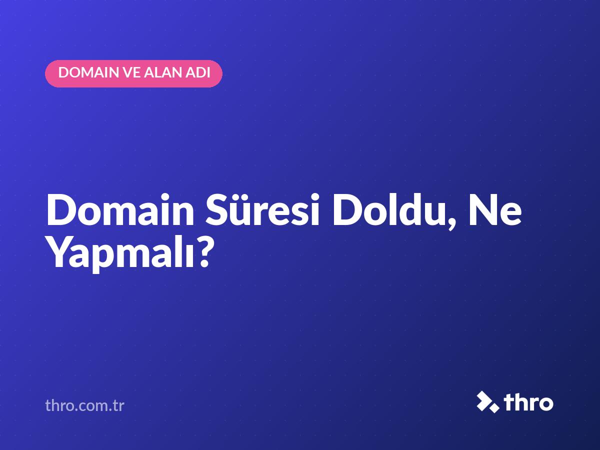 Domain Süresi Doldu, Ne Yapmalı?