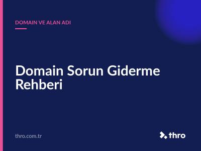 Domain Sorun Giderme Rehberi