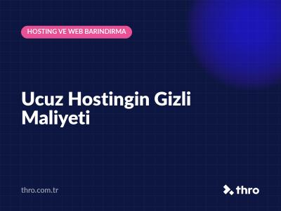 Ucuz Hostingin Gizli Maliyeti