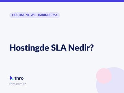 Hostingde SLA Nedir?