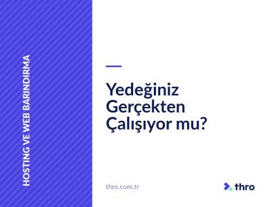 Yedeğiniz Gerçekten Çalışıyor mu?