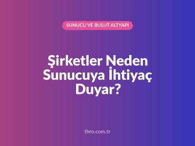 Şirketler Neden Sunucuya İhtiyaç Duyar?