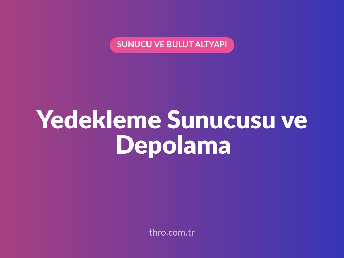 Yedekleme Sunucusu ve Depolama