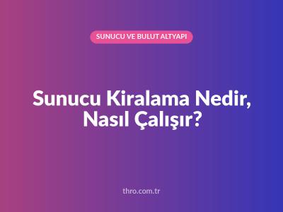 Sunucu Kiralama Nedir, Nasıl Çalışır?
