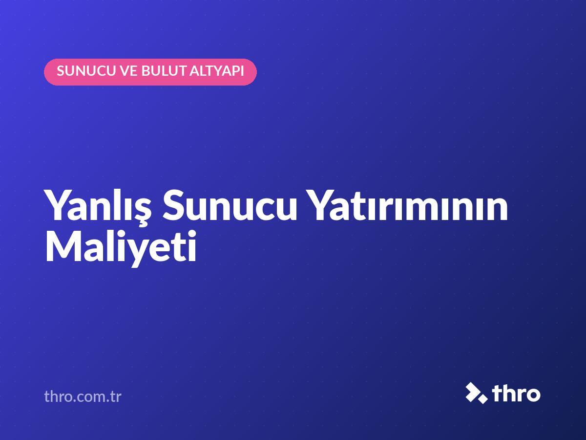 Yanlış Sunucu Yatırımının Maliyeti