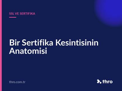 Bir Sertifika Kesintisinin Anatomisi